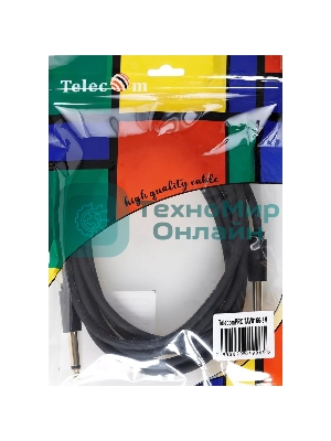 Кабель-соединит 6.35ST(M)/6.35 ST(M), 3м, Telecom PRO TAV6166-3M