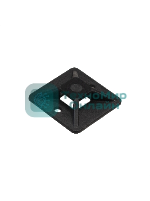 Самоклеющаяся площадка для крепления стяжек ExeGate EX293146RUS STM3030B-100 (30х30 мм, halogen free, -40°C - +85°C, черная, 100 шт)