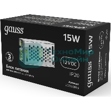 Блок питания Gauss LED STRIP PS 15W 12V IP20