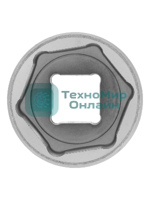 Головка Matrix торцевая 27мм 6-гранная crv под квадрат 1/2'' хромированная