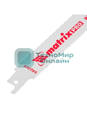 Полотна универсальные Matrix для сабельной пилы S922VF,125/1,8 - 2,5 мм,Bimetal,2 шт., PRO
