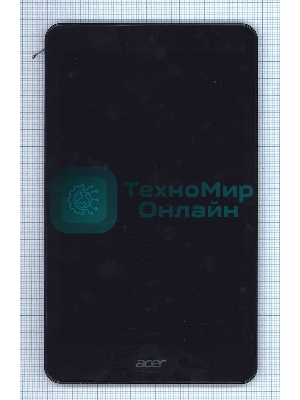 Модуль (матрица + тачскрин) для Acer Iconia One 8 B1-820 черный с черной рамкой