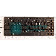 Клавиатура для ноутбука Lenovo Ideapad B470 V470 черная с рамкой