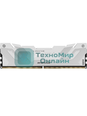 Оперативная память Kingston Fury Beast, DDR5, 16Gb (1x16Gb), 7200MHz, CL38, DIMM, с радиатором, белый