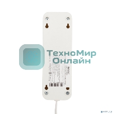 Удлинитель Rexant 3 гнезда, 10 м, 2х0.75 мм², б/з, белый (Сделано в России)