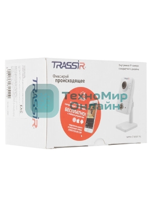 Камера видеонаблюдения IP Trassir TR-D7151IR1 1.4-1.4мм корп.:белый