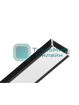 Алюминиевый профиль Ambrella light GP1700BK черный 2000*15.5*6
