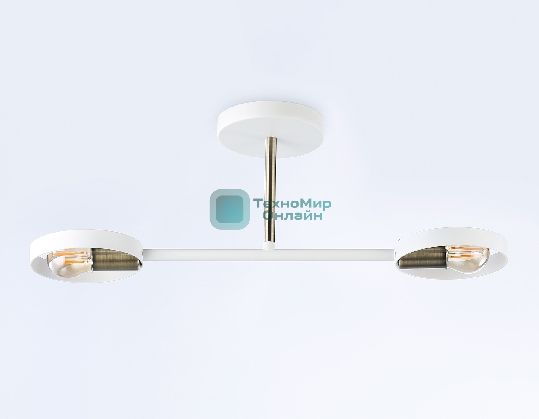 Светильник Ambrella light TR8222/2 WH/SB белый/бронза E27/2 max 40W 510*165*190