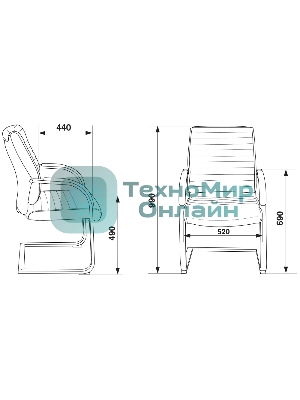 Кресло Бюрократ T-8010-LOW-V бежевый, экокожа