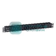 Блок розеток горизонтальный ExeGate ServerPro PDU-19H007 Al-12C13-C20, 19