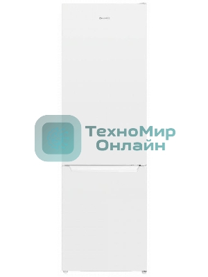 Холодильник Maunfeld MFF176SFW белый двухкамерный 187/75л морозилка снизу, ручная разморозка