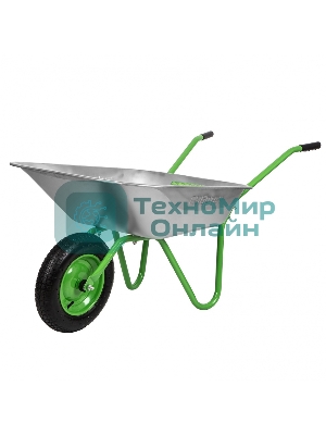 Тачка садовая Сибртех одноколесная облегченная, объем 65 л