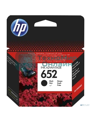 Картридж струйный HP №652 (F6V25AE) черный, 360 стр., для DJ IA 1115/2135/3635/4535/3835/4675