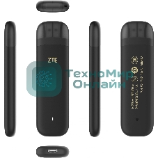 Модем 3G/4G ZTE F30Pro USB Wi-Fi VPN Firewall +Router внешний черный