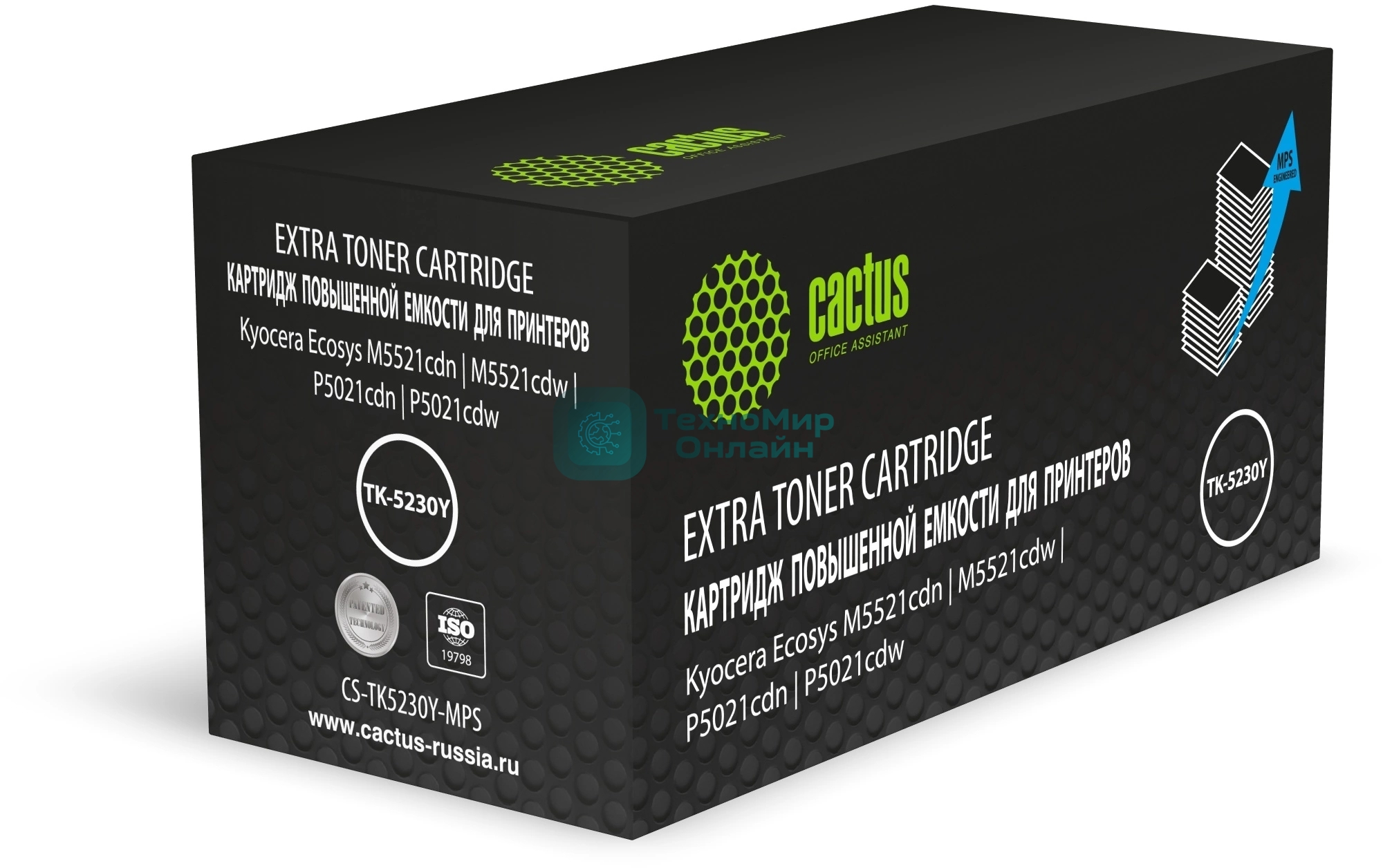 Картридж лазерный Cactus CS-TK5230Y-MPS желтый (4400 стр.) для Kyocera Ecosys M5521cdn/M5521cdw/P5021cdn/P5021cdw
