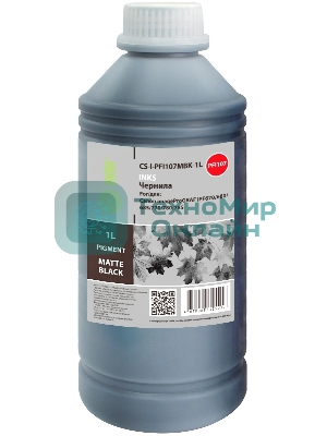 Чернила Cactus CS-I-PFI107MBK-1L PFI-107 черный матовый 1000мл для Canon imageProGRAF iPF670/680/685/770/780/785