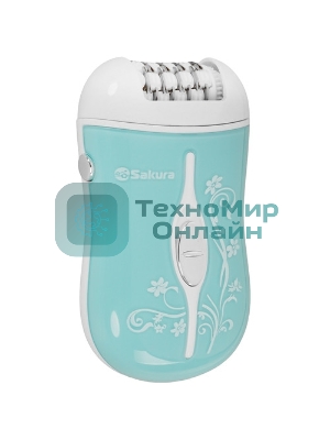 Эпилятор Sakura SA-5540SBL 2нас+бритва 2скор аккум