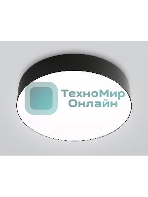 Потолочный светодиодный светильник Ambrella light FZ1360 BK черный IP20 40W 3000-6500K 390*80 (ПДУ ИК)