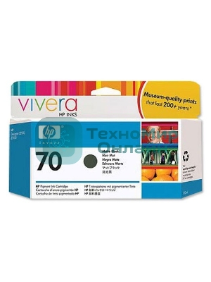 Картридж струйный HP №70 C9448A черный матовый для HP DJ Z2100/Z3100 (130мл)