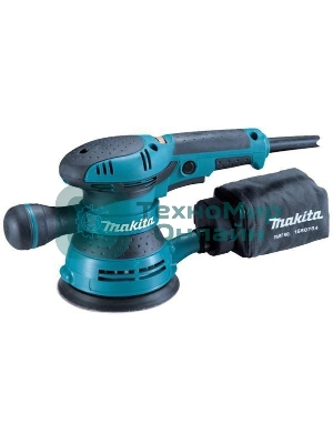 Эксцентриковая шлифовальная машина Makita BO5041 ЭШМ,300Вт,ф125мм,4000-12000об\м,ампл-2.8мм,1.4кг,кор,п\сборник,доп.рукоятка