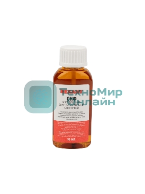 Флюс для пайки Rexant, СКФ (спирто-канифольный), 30 мл, с кисточкой, флакон, блистер