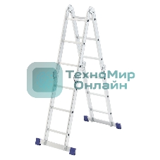Лестница шарнирная алюминиевая Сибртех, 4х3