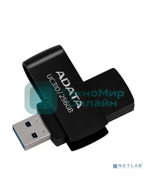 Флешка USB ADATA UC310 (UC310-256G-RBK), 256Gb, USB 3.2 Gen1, R/W 100/30, черный