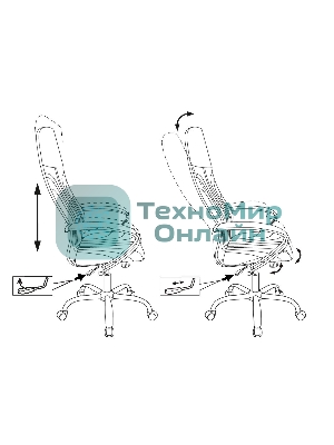 Кресло Бюрократ CH-610SL черный, ткань
