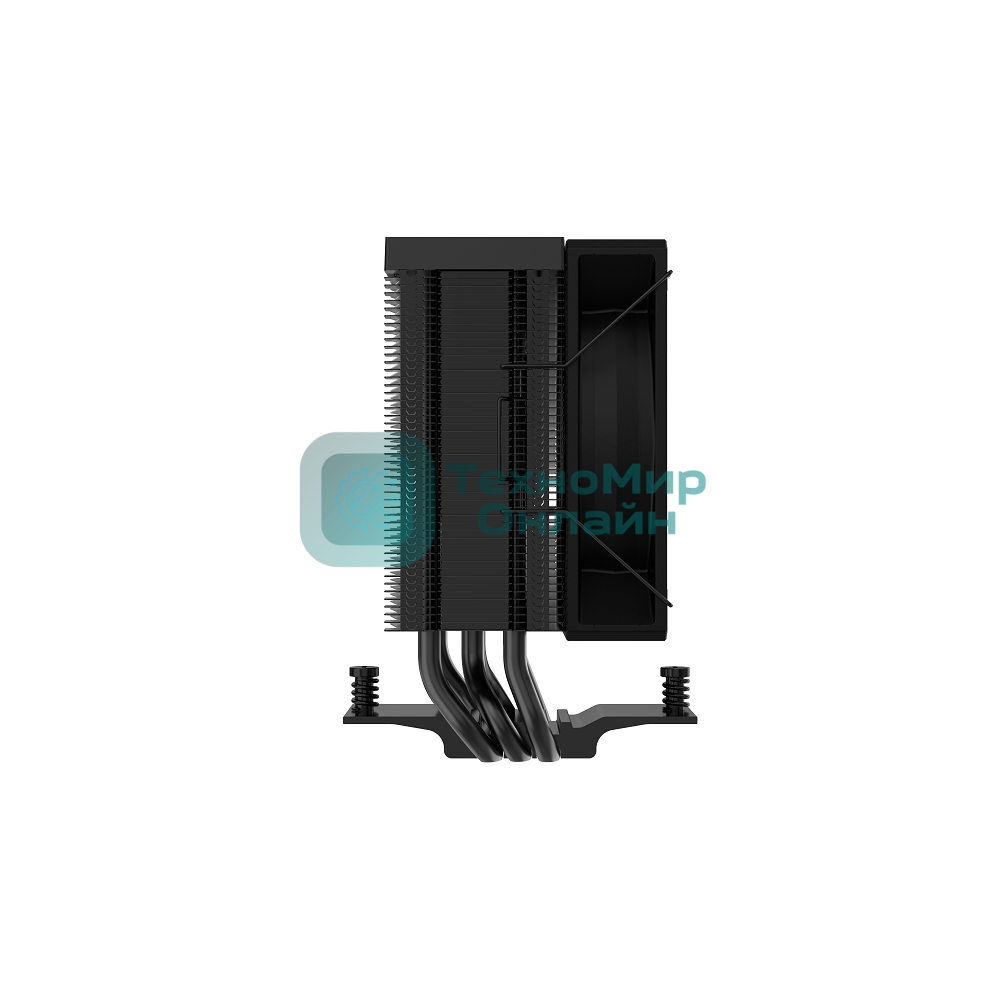 Кулер для процессора SAMA X30 (180W, 4-pin PWM, 133.5mm, 3x6mm, 1x100мм, 50.1CFM, 35.2dBA, 2600RPM, S: 1851/1700/1200/115X, AM5/AM4, черный)