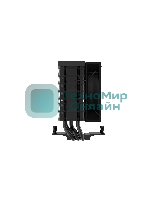 Кулер для процессора SAMA X30 (180W, 4-pin PWM, 133.5mm, 3x6mm, 1x100мм, 50.1CFM, 35.2dBA, 2600RPM, S: 1851/1700/1200/115X, AM5/AM4, черный)
