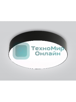 Потолочный светодиодный светильник Ambrella light FZ1360 BK черный IP20 40W 3000-6500K 390*80 (ПДУ ИК)