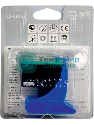 Картридж струйный Cactus CS-C9361 №136 трехцветный (18 мл.) для HP DJ 5443/D4163/DJ 6313/PS 2573/C3183/C4183/D5163/1513/1513s
