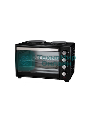 Мини-печь Великие реки Днепр-1, черный, 3200 Вт, 30 л, 2 конфорки