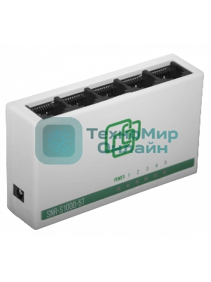 Коммутатор SNR SNR-S1000-5T, 10/100BaseT, количество портов 5 шт, (L2)