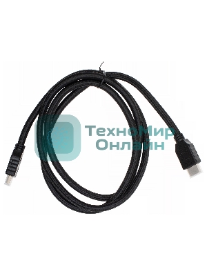 Кабель аудио-видео Cactus CS-HDMI.2-1.5 HDMI (m)/HDMI (m) 1.5м. позолоченные контакты черный