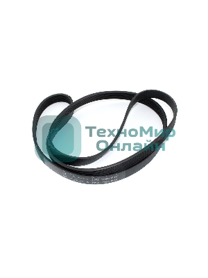 Ремень 1280 J6 для стиральной машины Electrolux, Zanussi, AEG, Whirlpool, Indesit черный 1240мм