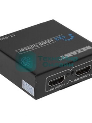 Делитель Rexant гнездо HDMI на 2 гнезда HDMI, пластик