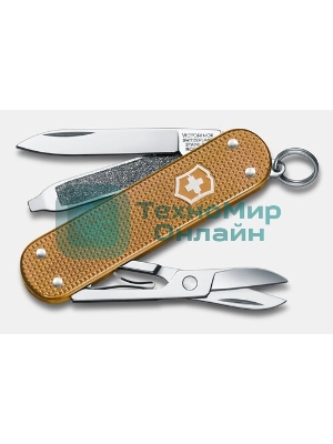 Нож перочинный Victorinox Classic SD Alox LE 2025 Stone Red (0.6221.L25) 58мм 5функц. красный подар.коробка