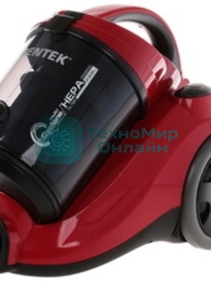 Пылесос Centek CT-2530 красный/черный, 400/2300 Вт, уборка сухая, пылесборник контейнер 2 л