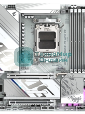 Материнская плата Gigabyte X870 A ELITE WIFI7, AM5, AMD X870, 4xDDR5, 4xSATA, 4xM.2, 1xPCI-E 5.0 x16, 1xPCI-E 4.0 x4, 1xPCI-E 3.0 x2, 1xHDMI, 1x 2.5Gb LAN, 4xUSB-A 3.2 Gen 1, 2xUSB-A 3.2 Gen 2, 4xUSB-A 2.0, 2xUSB-C 4.0, 2x3.5 мм, 7.1, ATX