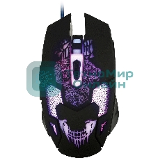 Мышь проводная Qumo Annihilator M04 черный, 3200 dpi, USB, кнопки - 6