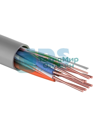 Кабель UTP PROconnect 4PR 24AWG, CU (медь), CAT5E, 100 МГц, PVC, серый, бухта 100 м