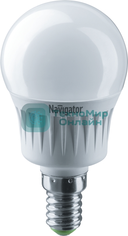 Лампа светодиодная Navigator NLL-G45-7-230-4K-E14 7Вт шар 4000К белый E14 560лм 176-264В