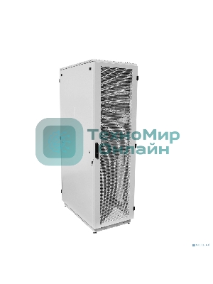 Шкаф телеком. напольный 42U (600x600) дверь перфорированная (ШТК-М-42.6.6-4ААА) (3 коробки)