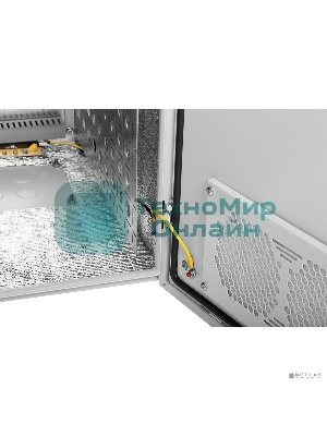 Шкаф уличный всепогодный настенный укомплектованный 15U (Ш600 Г500), комплектация T1-IP54 (ШТВ-Н-15.6.5-4ААА-Т1)