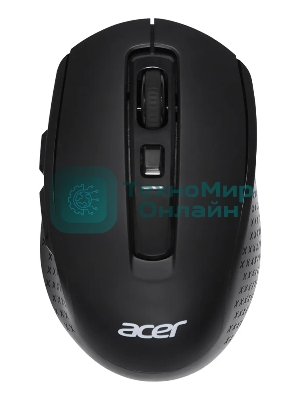 Мышь беспроводная Acer OMR070 черный, 1600 dpi, радиоканал, Bluetooth, USB, кнопки - 6