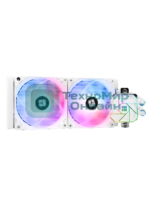 Водяное охлаждение для процессора Thermalright Aqua Elite 240 White ARGB V3 (240мм, White, ARGB/ Fans: 2x120мм, 66.17CFM, 25.6dBA, 1500RPM/ Pump height 53mm, 23dBA, 3300RPM, Rad thickness 27mm/ S: 1200, 1700, 1851, 2011, 2066, 115X, AM4, AM5)
