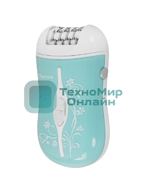Эпилятор Sakura SA-5540SBL 2нас+бритва 2скор аккум