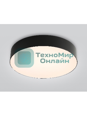 Потолочный светодиодный светильник Ambrella light FZ1360 BK черный IP20 40W 3000-6500K 390*80 (ПДУ ИК)
