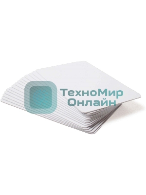 Расходные материалы и запчасти для термо-, термотрансферных, карточных и RFID принтеров Zebra white PVC cards, 30 mil (500 cards)